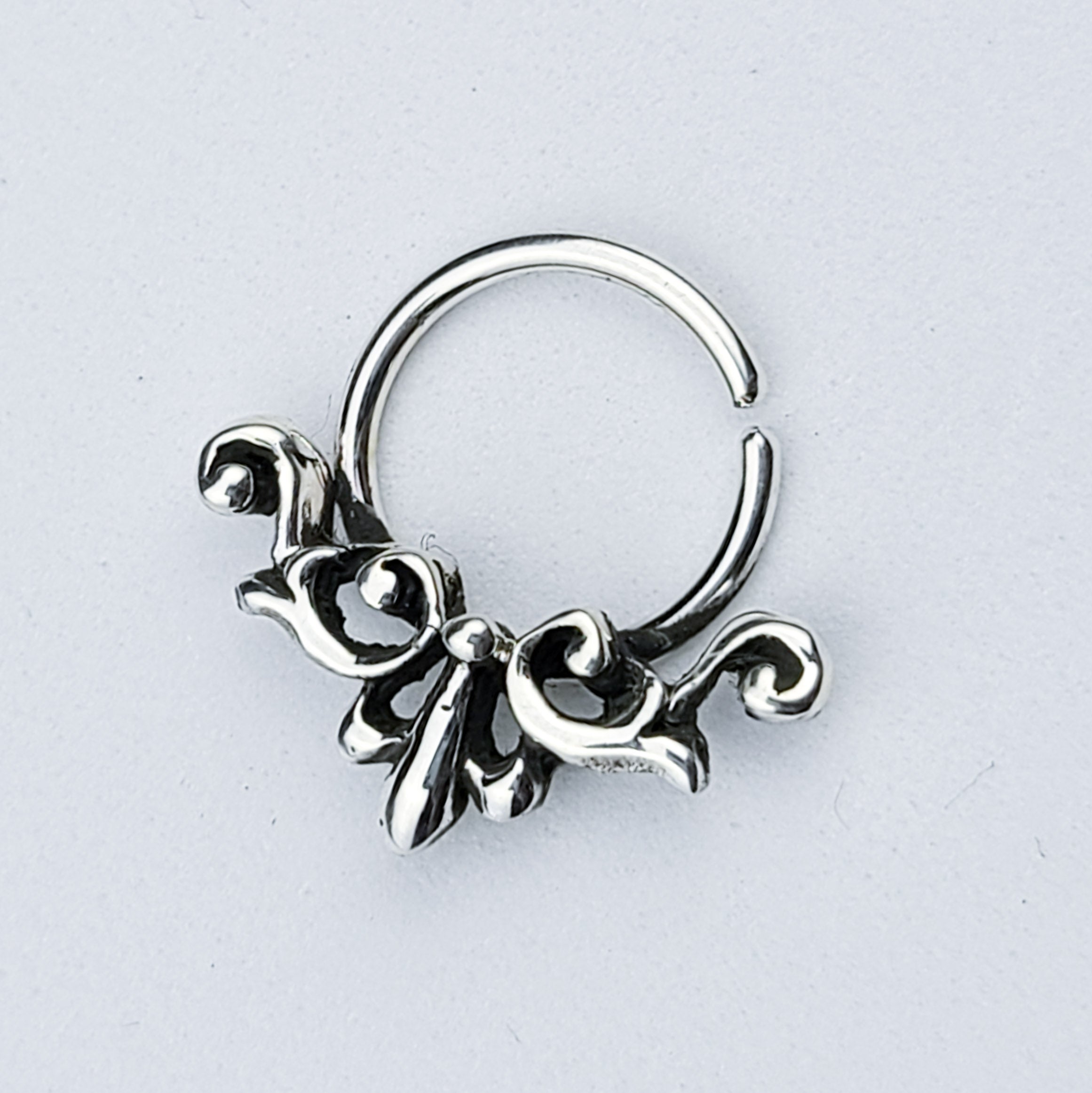 Buy Silver Septum Ring, Silver Septum, Tribal Septum Hoop, Silver Septum  Piercing Ring, Grape Nose Ring, Small Tribal Septum Ring, Body Jewelry  Online in India - Etsy